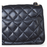Chanel Mini Square Classic Flap Bag in Dark Blue Calfskin - Image 3