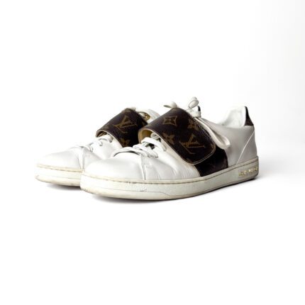 Louis Vuitton Frontrow Sneakers in White Monogram – Size 37.5