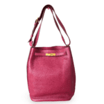 Hermès So Kelly 26 Shoulder Bag in Clémence Leather – Rubis