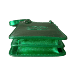 Chanel CC Phone Holder Crossbody Bag – Green Patent - Image 4
