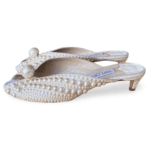 Jimmy Choo Samantha 35 Faux Pearl-Embellished Satin Mules – Size 42 - Image 2