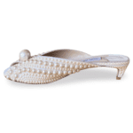 Jimmy Choo Samantha 35 Faux Pearl-Embellished Satin Mules – Size 42 - Image 6