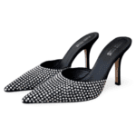 Paris Texas Black Hollywood Heels – Size 39