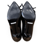 Burberry Finsbury Bow Black Patent Leather Pumps – Size 38.5 - Image 6