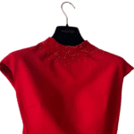 Pronovias Sparkle 2415 Red Bead-Embellished Maxi Dress – UK 8 - Image 2