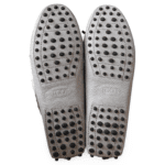 TOD’S Gommino Lizard-Effect Leather Loafers Gray – Size 37 - Image 8