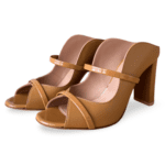 Malone Souliers Norah 70 Mule Sandals – Brown – Size 37.5