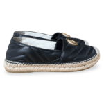 Gucci GG Marmont Espadrilles Black Matelassé Leather – Size 37 - Image 3
