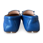 Prada Blue Leather Bow Slip-On Loafers – Size 37 - Image 7