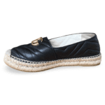 Gucci GG Marmont Espadrilles Black Matelassé Leather – Size 37 - Image 4