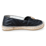 Gucci GG Marmont Espadrilles Black Matelassé Leather – Size 37 - Image 5