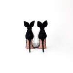 Aquazzura Bow Tie Plexi Pump 105 – Black, Size 37 - Image 3