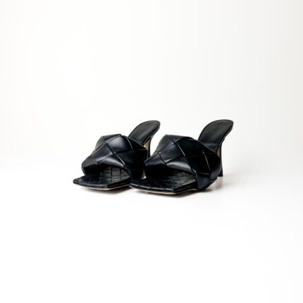 Bottega Veneta Black Lido Mule Sandals – Size 36