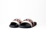 Gucci Off-White Stripe Rubber Slide Sandals – Size 38