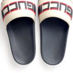 Gucci Off-White Stripe Rubber Slide Sandals – Size 38 - Image 6