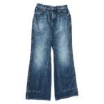 Loewe C/Goya 4 High-Rise Flared Denim Jeans – Size 40 - Image 2