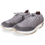 Loro Piana 360 Flexy Walk Leather-Trimmed Wish® Wool Sneakers – Brown, Size 40