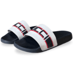 Gucci Off-White Stripe Rubber Slide Sandals – Size 38