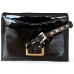 Valentino Garavani Studded Bow Wristlet Clutch – Black Patent - Image 4