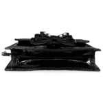 Valentino Garavani Studded Bow Wristlet Clutch – Black Patent - Image 6