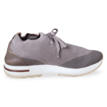 Loro Piana 360 Flexy Walk Leather-Trimmed Wish® Wool Sneakers – Brown, Size 40 - Image 4