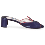 Prada Purple Saffiano Patent Leather Block Heel Slides – Size 40 - Image 6