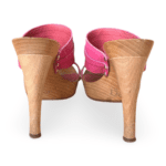 Christian Dior CD Wooden Mules – Pink Leather, Size 38 - Image 7