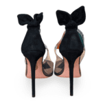 Aquazzura Bow Tie Plexi Pump 105 β Black, Size 37 - Image 7