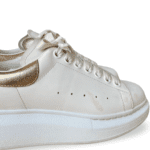 Alexander McQueen Oversized White Leather Sneakers – Size 37 - Image 4