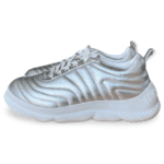 Love Moschino Patented Metallic Leather Sneakers – Size 40 - Image 3