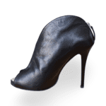 Giuseppe Zanotti Black Leather Peep Toe Ankle Boots – Size 40.5 - Image 5