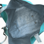 Tiffany & Co. Metallic Silver & Suede Reversible Small Tote with Pouch - Image 4