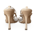 Bottega Veneta Beige Raffia Stretch Ankle Strap Heeled Sandals – Size 37.5 - Image 7