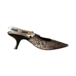 Christian Dior J'Adior Snakeskin Embossed Leather Slingback Pumps Size 38 - Image 5