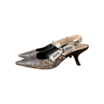 Christian Dior J'Adior Snakeskin Embossed Leather Slingback Pumps Size 38 - Image 2