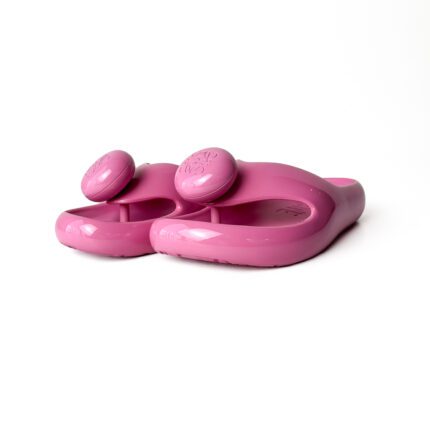 Loewe x Paula's Ibiza Pink Pebble Foam Toe-Post Slides – Size 37