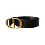 Dior 30 Montaigne Belt – Black Smooth Calfskin