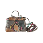 Fendi Peekaboo Micro Python Satchel – Multicolor