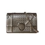 Christian Dior Baby Diorama Flap Bag in Gold Cannage-Embossed Calfskin