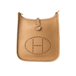 Hermès Mini Evelyne 16 TPM – Amazone Taurillon Clémence – Biscuit/Camel (Sangle DD) - Image 2