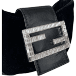 Fendi Black Neoprene Mini Croissant Bag - Image 2