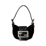Fendi Black Neoprene Mini Croissant Bag