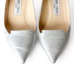 Jimmy Choo Attila Pumps Grey Textured Leather – Size 36 - Image 7