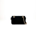 Gucci Black Velvet Mini GG Marmont 2.0 Shoulder Bag - Image 3