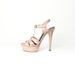 Saint Laurent Tribute Platform Sandals Light Pink Patent Leather – Size 37 - Image 2