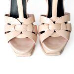 Saint Laurent Tribute Platform Sandals Light Pink Patent Leather – Size 37 - Image 7