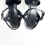 Saint Laurent Tribute 75 Black Leather Heeled Sandals Size 36.5 - Image 7
