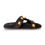 Valentino Garavani Roman Stud Shearling-Lined Slide Sandals – Size 38 - Image 6