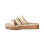 Chanel White Logo Cord Quilted Slide Sandals – Size 38C - Image 5