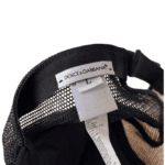 Dolce & Gabbana DG Logo Cotton-Blend Trucker Hat  Black – Size L - Image 4